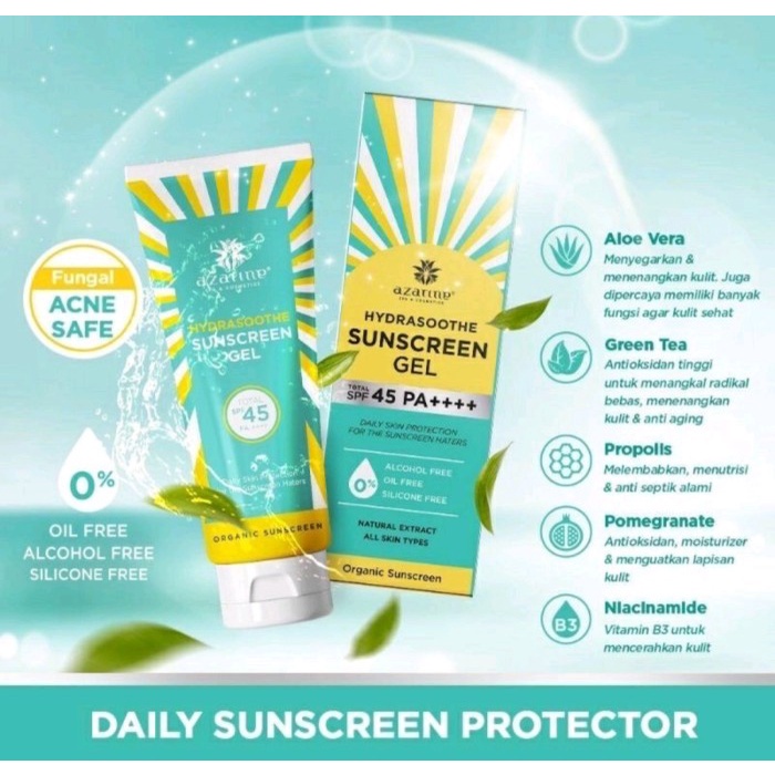 Azarine Hydrasoothe Sunscreen Gel SPF45 PA++++ 50ML