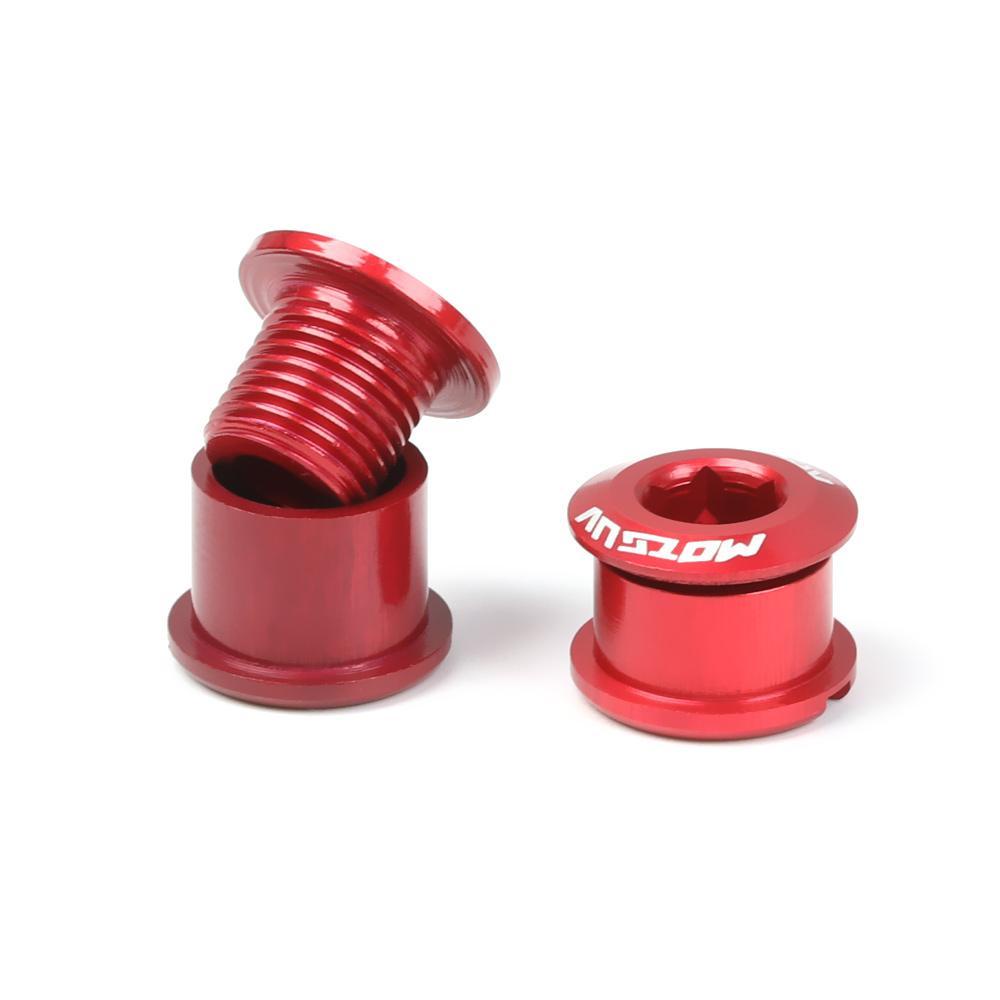 Top 5Pcs Sekrup Chainwheel 5Pcs 7075 4.9mm/6.4mm MTB Sepeda Alloy Disc Screw