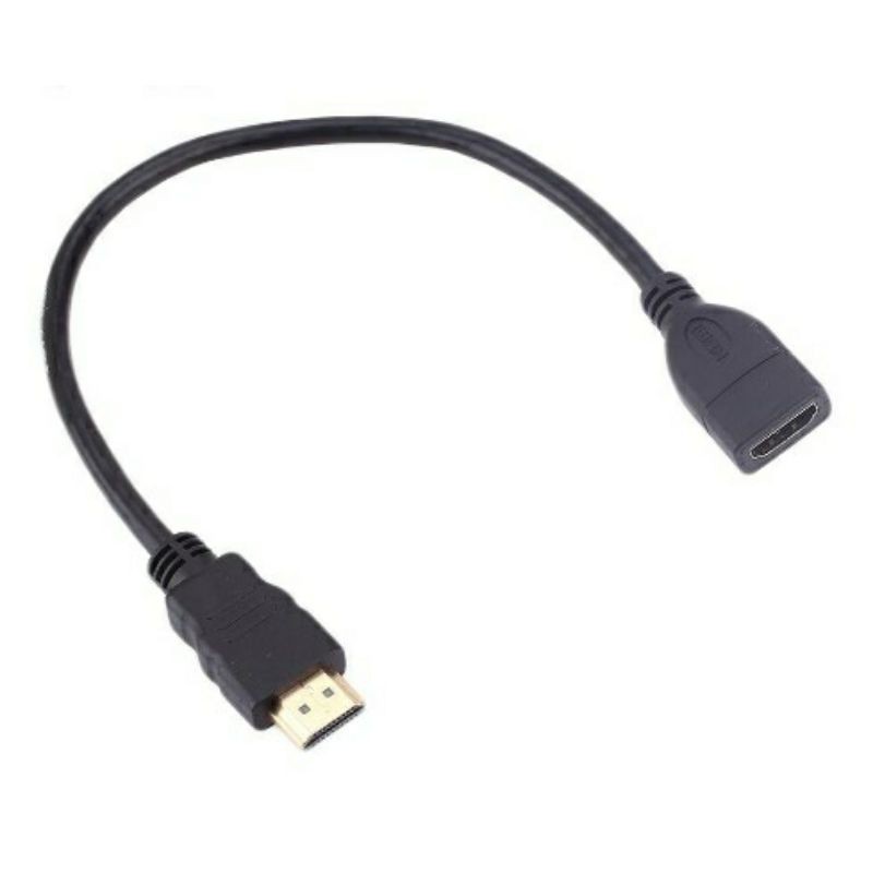 Kabel HDMI Extention Male to Female 30Cm Extender Cable 0.3M Mysunstore