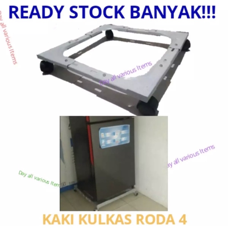 kaki kulkas dua pintu roda 4 ~ kaki kulkas 4 pintu roda 4 ~kaki kulkas roda 4~peralatan rumah tangga