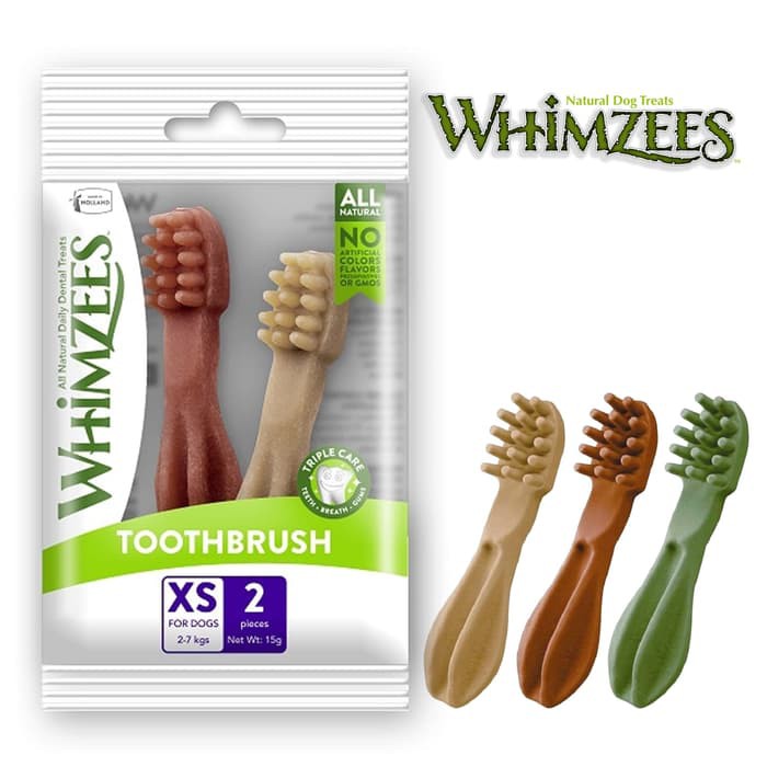 

WHIMZEES Dog Dental Chew Vegetarian ToothBrush Xsmall 2pcs