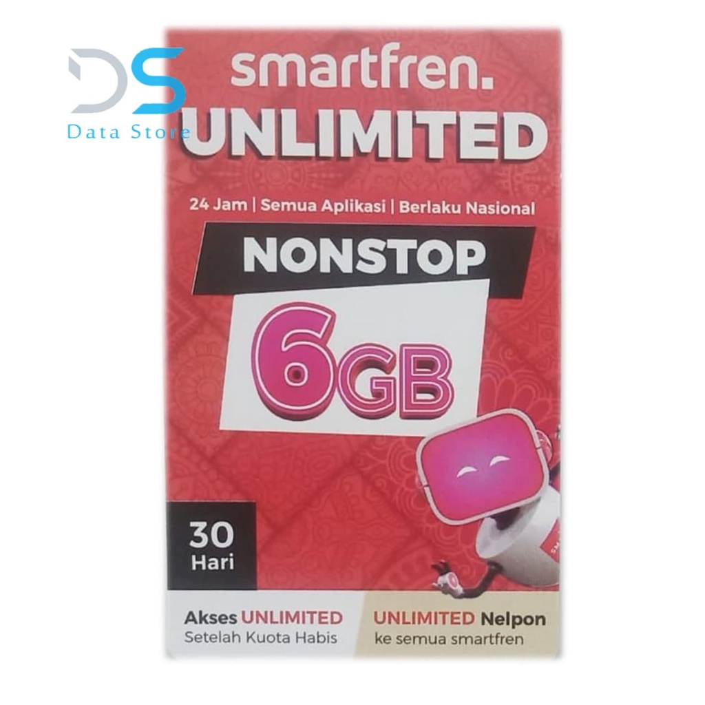 Voucher SmartFren NONSTOP UNLIMITED 6 GB