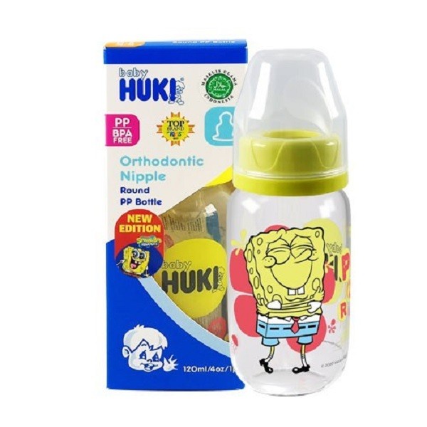 HUKI Baby CI0334 Botol Huki PP BP Caracter A 120 ml