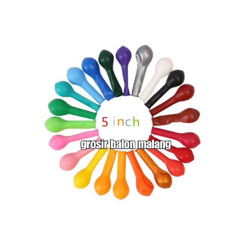 per pak isi 100 latex doff dopp 5" 5inch