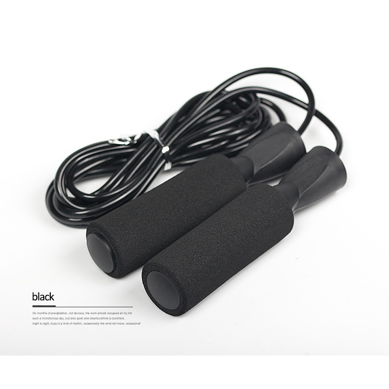 Laciola Alat Olahraga Lompat Tali Skipping Jump Rope High Quality Dewasa-Black