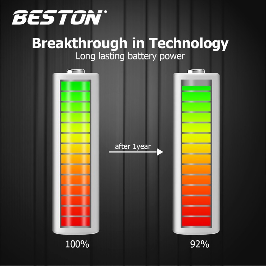 BATERAI BATTERY AA BESTON CHARGE BATRE CAS RECHARGEABLE 1200mAh