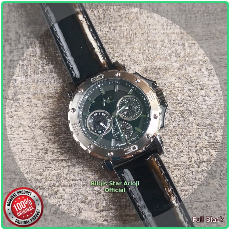 Alexandre Christie Collection Ac 9205 Wanita Tali Kulit Glossy Original