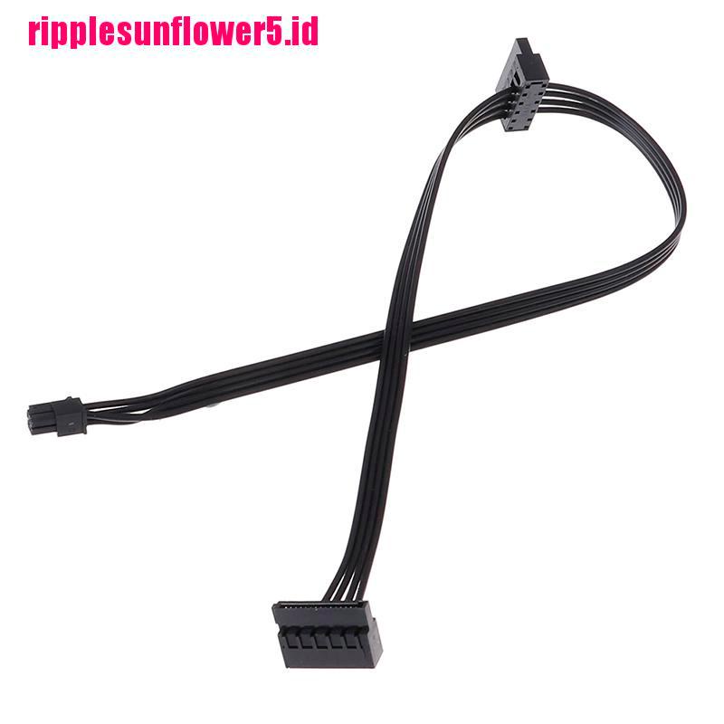 1pc Kabel power supply mini 4 Pin to 2 Sata SSD 45CM Untuk lenovo M410 M610