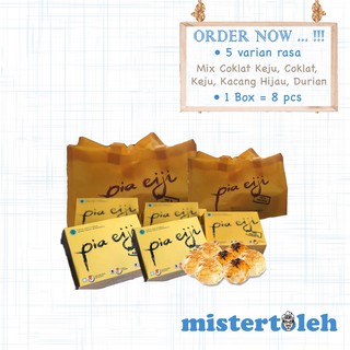 Pia Eiji 1 Box 8 pcs 5 Varian Rasa Oleh Oleh 