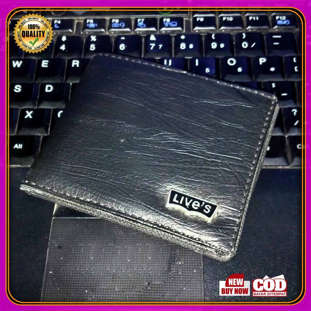 Dompet Bona pria Dompet Laki2 Dompet pendek bahan sintetik high quality