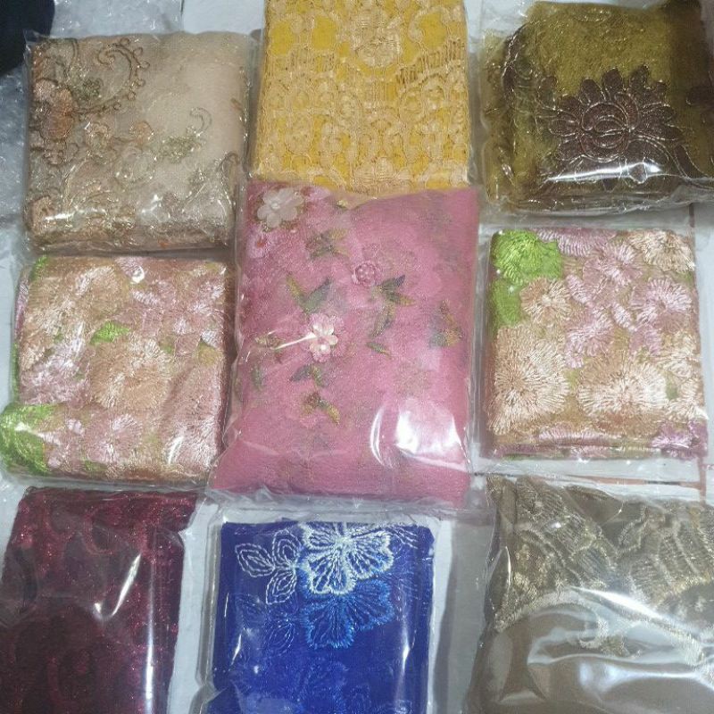 Kain brokat perca sisa potongan kiloan