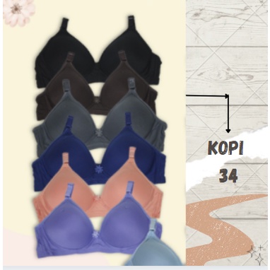 Bra BH Tanpa Kawat Super Soft Sorex 17238-34 Kopi