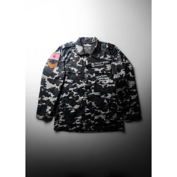 JAKET MOTOR PHILLIP WORKS PARKA JUNGLE SPEED