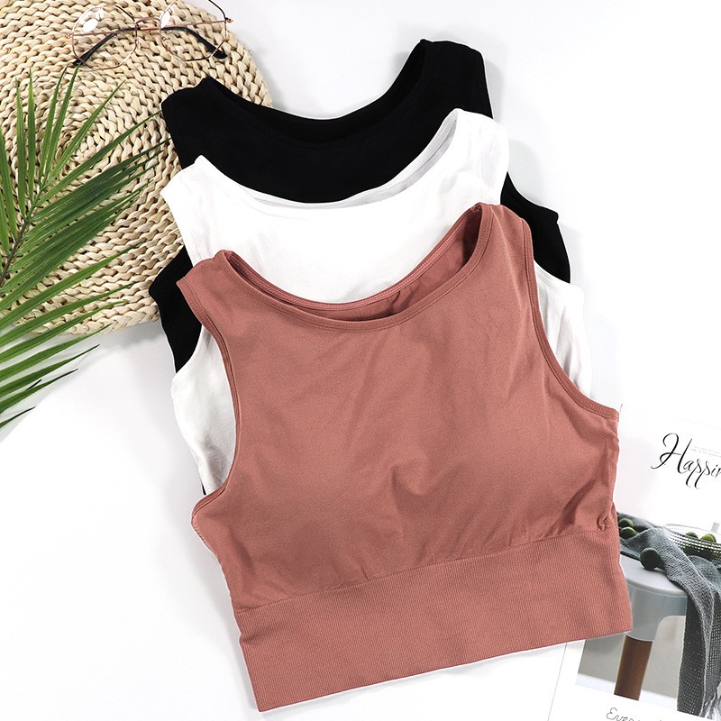 【Tiktop】Bra Sport Yoga Olahraga Pakaian Wanita Tank Top Model Crop Import Fashion Korea TT-2002-1