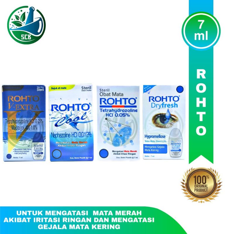 Obat Tetes Mata Rohto 7ml / Rohto Cool 7ml - Eye Drop