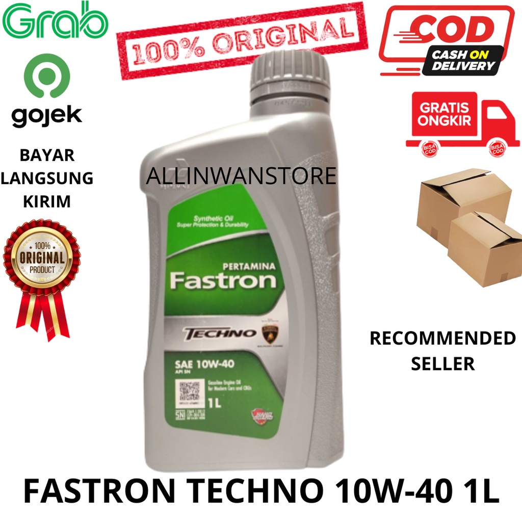 Fastron Techno SAE 10W-40 API SN Isi 1 liter 10w40 1L 100% ASLI ORIGINAL READY STOCK