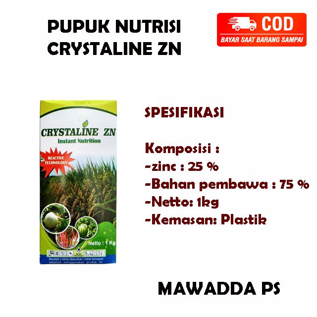 Pupuk Nutrisi Instant CRYSTALINE ZN