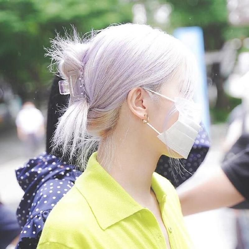 Jedai Korea Acrilic Geometric Square Ins Fashion Kotak Jepitan Badai Jepit Rambut Korean Hairpin