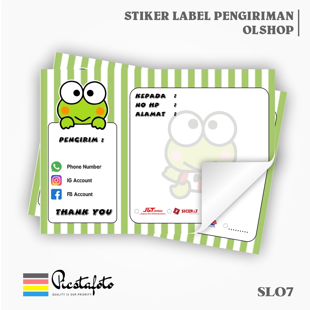 

Stiker Label Pengiriman Paket Online Shop Olshop - SLO7