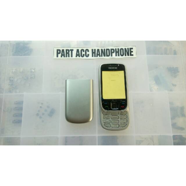 Casing nokia 6303 classic silver bahan besi