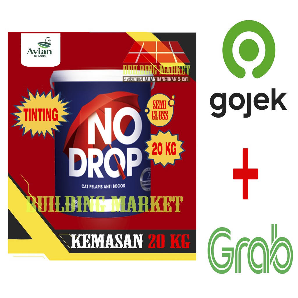 CAT TEMBOK TINTING AVIAN BRANDS NO DROP WATERPROOFING EXTERIOR 20 KG