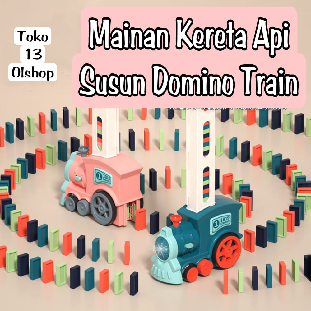 Kereta mainan domino anak 60pcs⭐toko13⭐