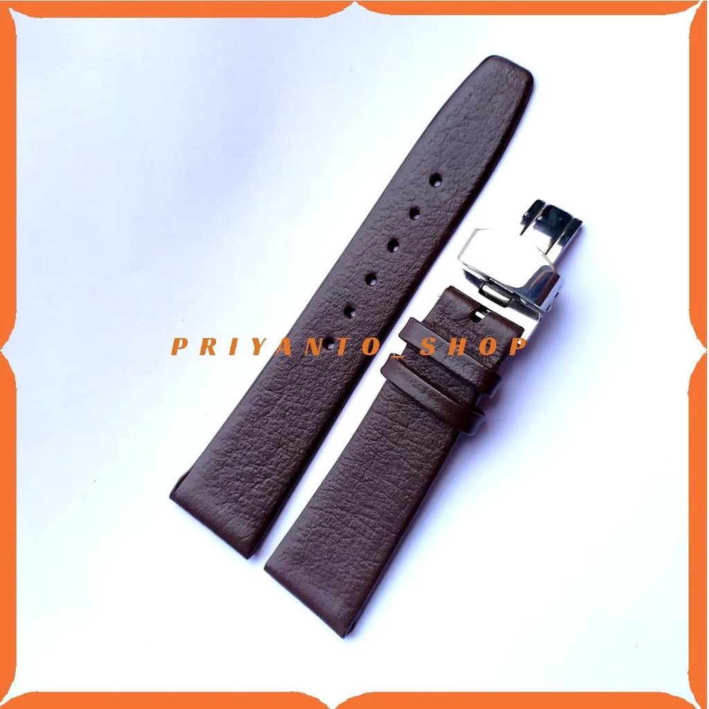 Tali jam tangan Kulit Asli leather Genuine strap seiko Rolex 20mm