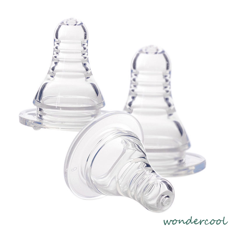 Botol Bayi Cross Hole Cair Silicone Milk Nipple Untuk Botol Susu Anak Standar-Won