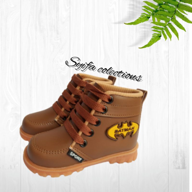 SEPATU ANAK LAK LAKi MODEL BOT DOCMART USIA 1sampai 8 Tahun