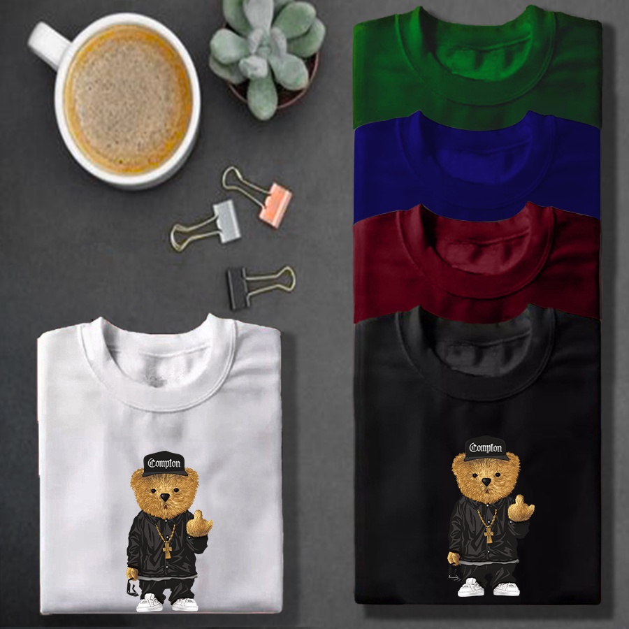 (COD) KAOS DISTRO TERBARU MOTIF BEAR HIPHOP  - KAOS ONIC - BAJU - KAOS POLOS - BAJU KAOS - KAOS OBLONG