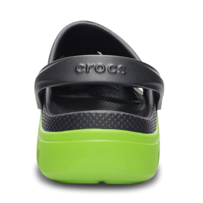 Sandal Duet Sport Crocs / Sandal Keren / Sandal Pria / Sandal Anti Licin / Duet Sport - Black Green