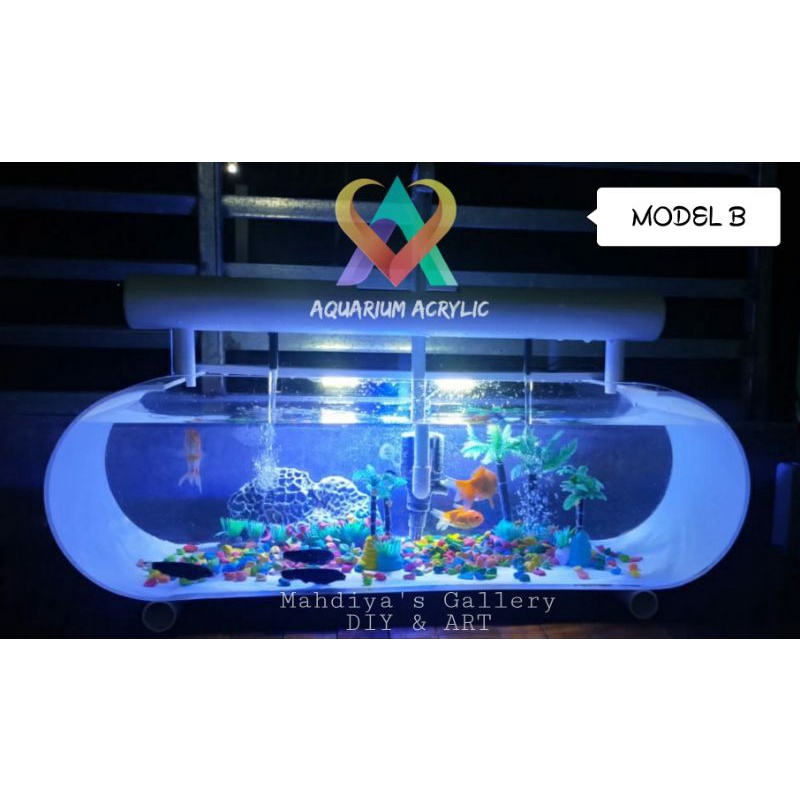 AQUARIUM AKRILIK JUMBO GRATIS PACKING KAYU