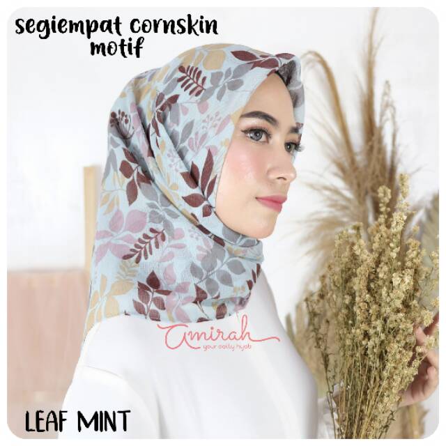 Cornskin motif segiempat |hijab| jilbab motif