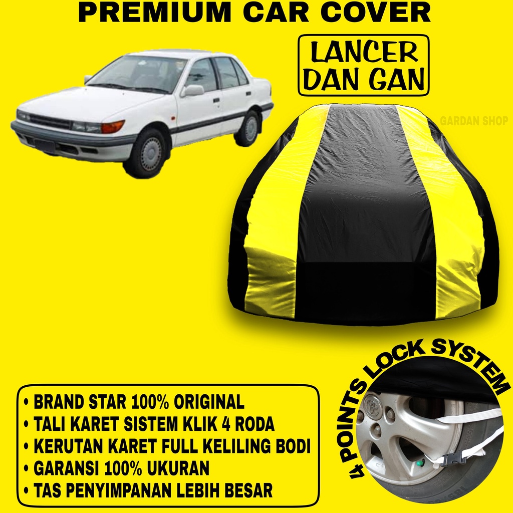 Body Cover LANCER DAN GAN Sarung Strip KUNING Penutup Pelindung Bodi Mobil Lancer Dan Gan PREMIUM