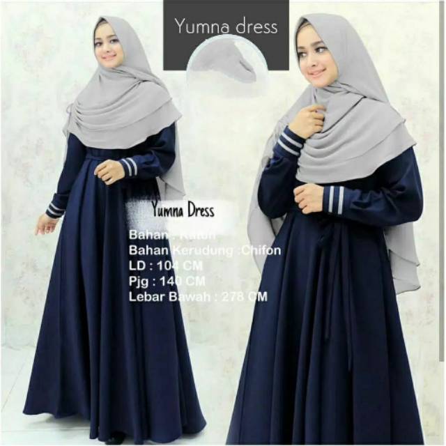 Yumna syari set / syari set / gamis