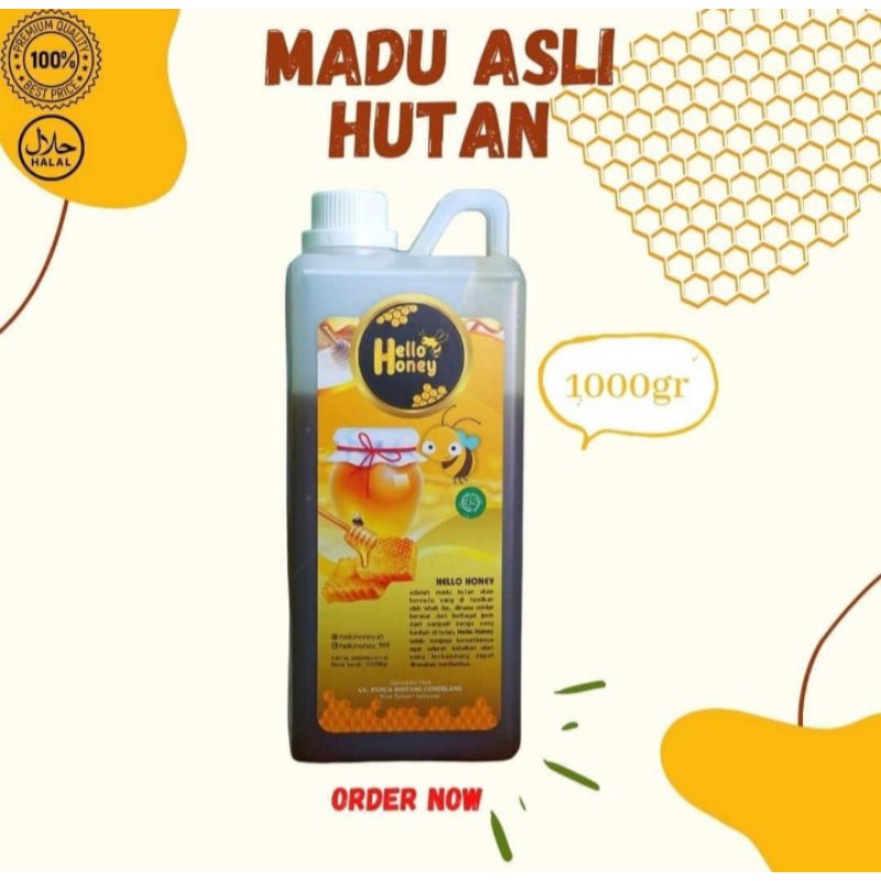 

Madu Hutan Madu Hitam 1kg 1000gr Hello Honey