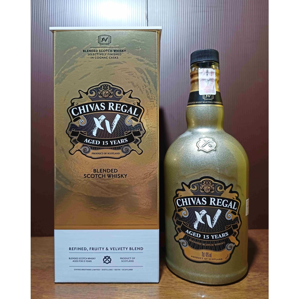 Botol bekas Chivas Regal XV Rare 700 ML + Box