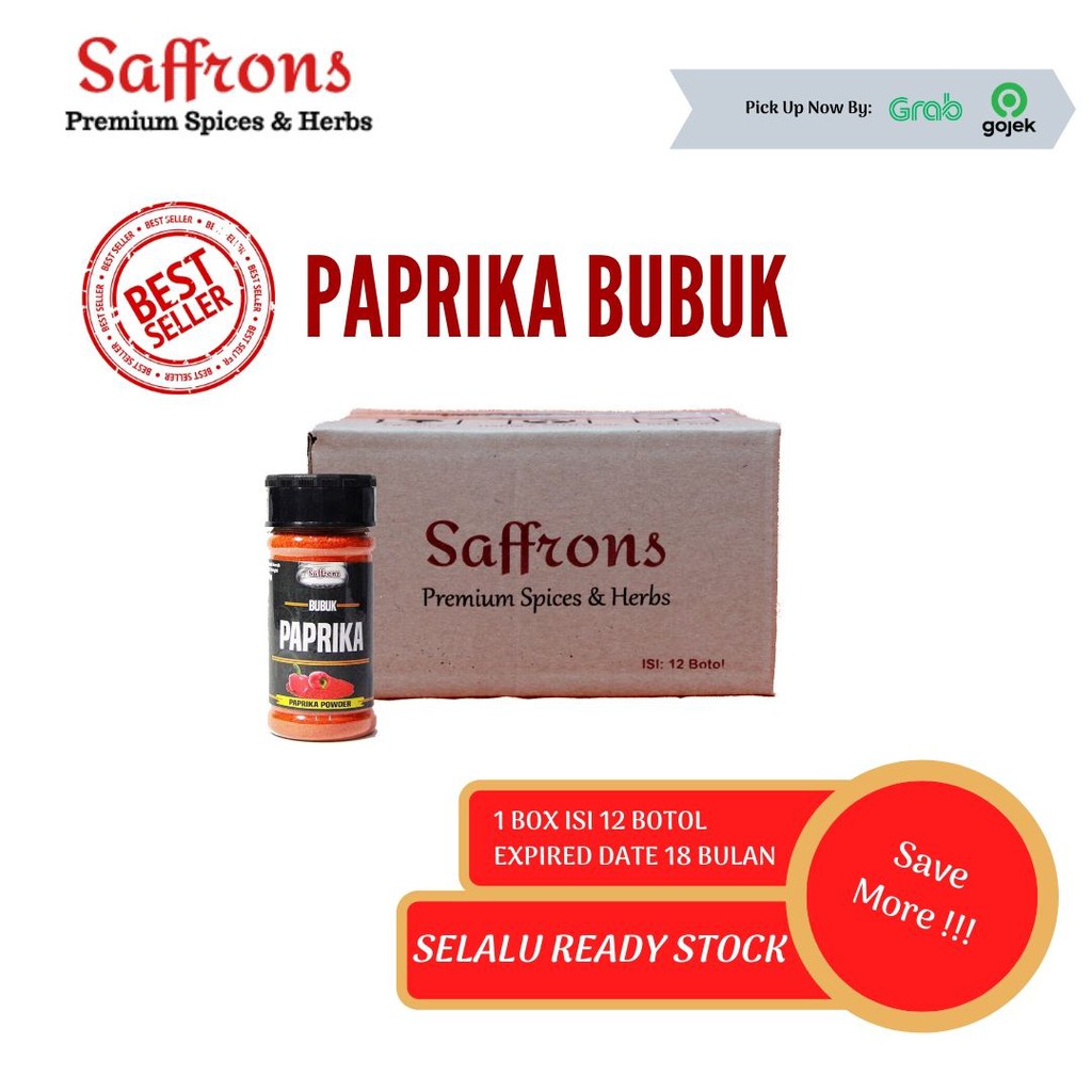 

SAFFRONS - KEMASAN BOX - Paprika Bubuk / Paprika Powder Premium Organic