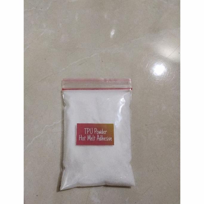 

TPU Hot Melt Adhesive Powder Sablon DTF /Bubuk Transfer PET flim 100gr limspoly48 Diminati Banget