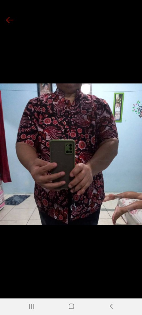 Atasan Blouse Batik Wanita Jumbo Model Bunga Bolero S-m-l-xl-xxl-3l-4l-5l Model Seragam Batik