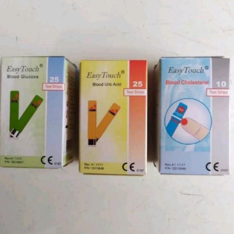 [Art. X0305] stik easy touch asam urat, gula, dan kolesterol