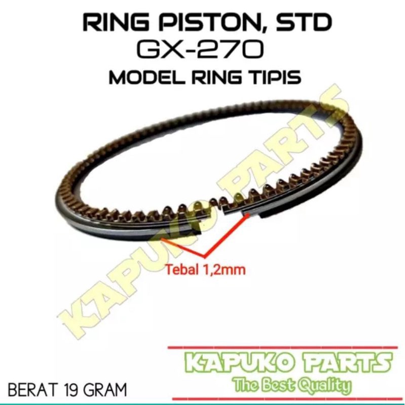 GX 270 RING PISTON 77MM MODEL RING TIPIS STD