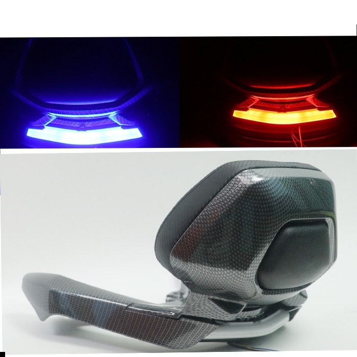 Jok Senderan  New Nmax 2020 LED NEMO Carbon Sandaran Aksesoris Variasi Yamaha New Nmax 2020