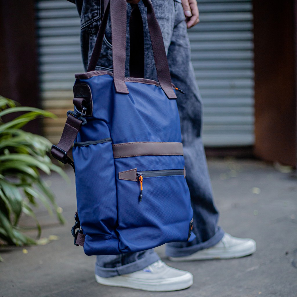 FIRM NAVY |ManNeedMe x URBAN| Tas Ransel Pria Backpack Jinjing Tote Bag ORIGINAL