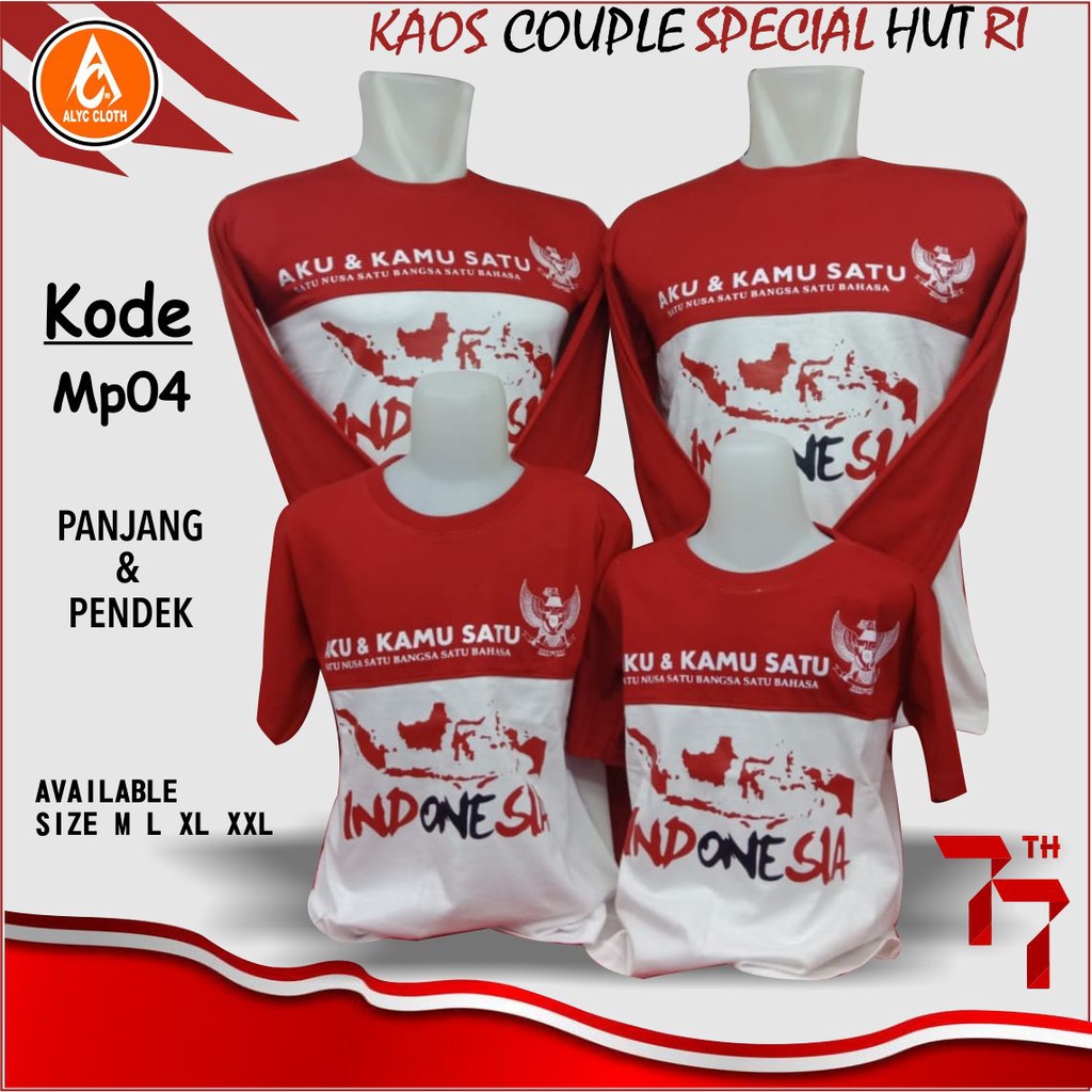 Jual Kaos Merah Putih Special 17 Agustus//Kaos Seragam agustusan