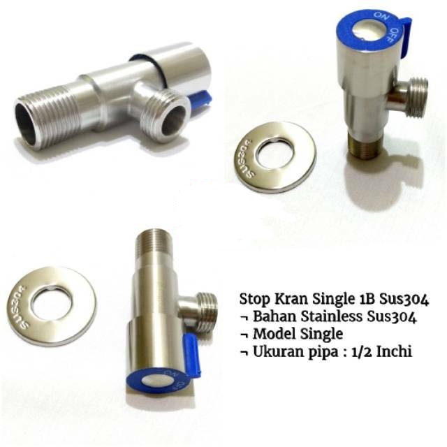 keran air stop kran shower stop kran stainless steel sus304 TEBAL 304