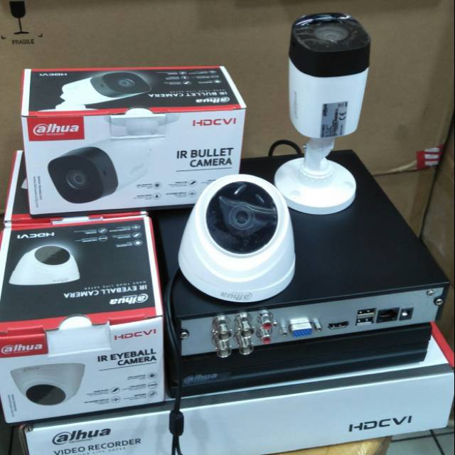 Promo paket cctv 4ch 2kamera 2mp 1080p+hdd 320gb komplit tgl pasang