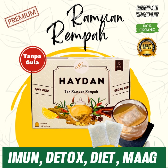 

COD Teh Detox | Teh Celup Rempah | JSR | Imunitas | Ramuan Rempah Haydan