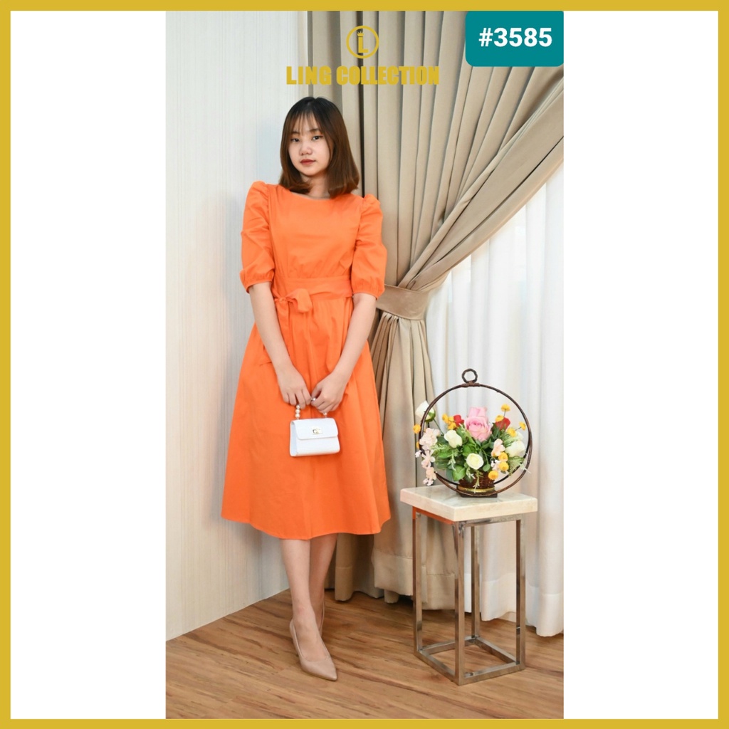 MIDI WRAP DRESS PANJANG WANITA BIG SIZE PREMIUM POLOS