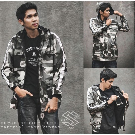 Jaket Parka Loreng US Army List SENSOR